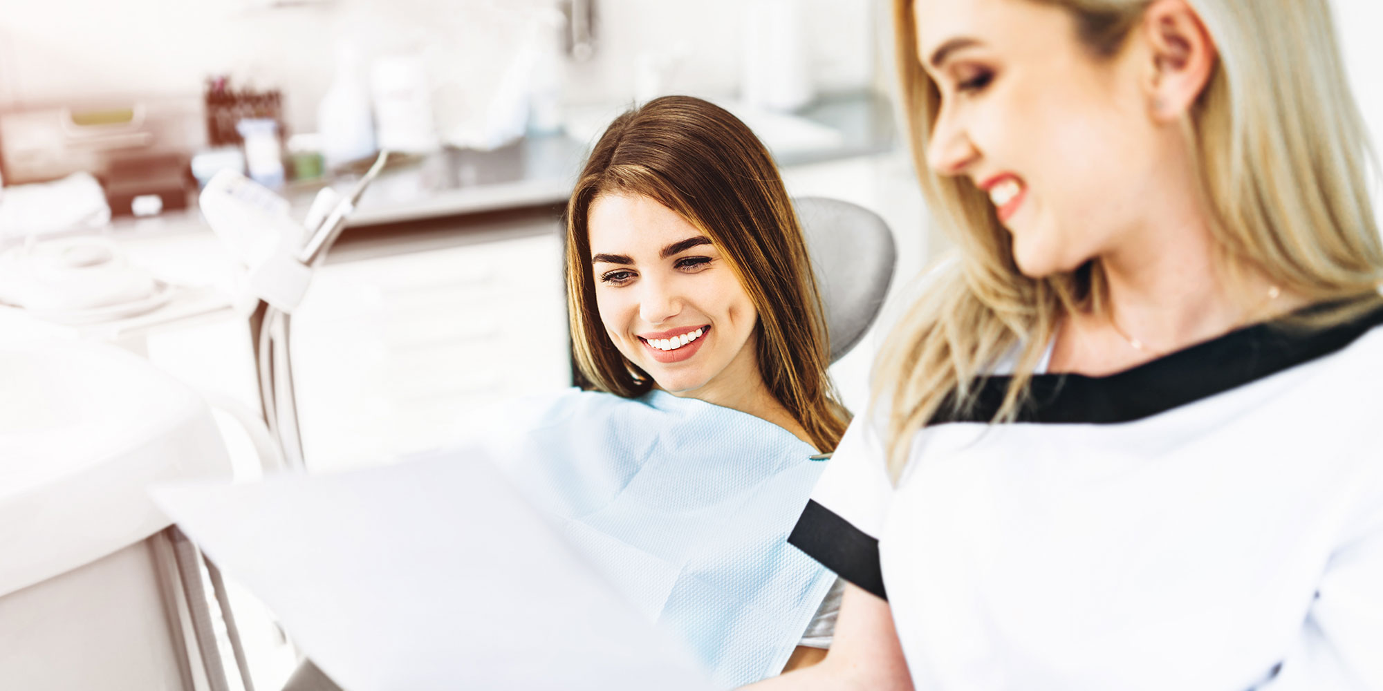 dental crown patient with new crown